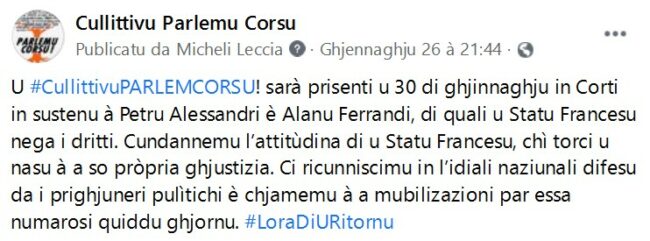 3. Sustenu à L’Ora di u Ritornu